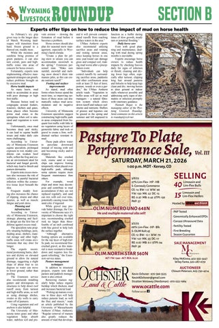 Wyoming Livestock Roundup – March 7, 2026 – Section B