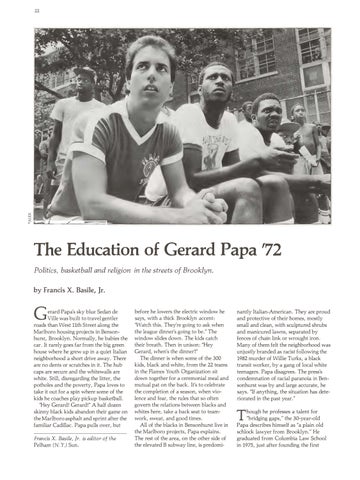 The Education of Gerard Papa — Columbia College Today