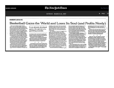 Basketball Gains the World and Loses Its Soul — The New York Times