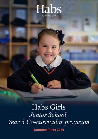 Habs Girls Junior School - Summer Term Y3 Co-Curricular