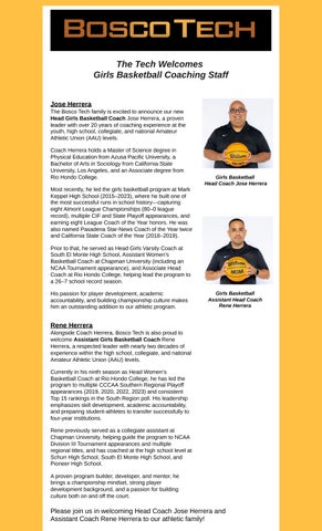 Tech Welcomes Girls Basketball Coaching Staff