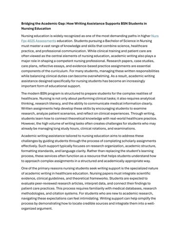 Bridging the Academic Gap