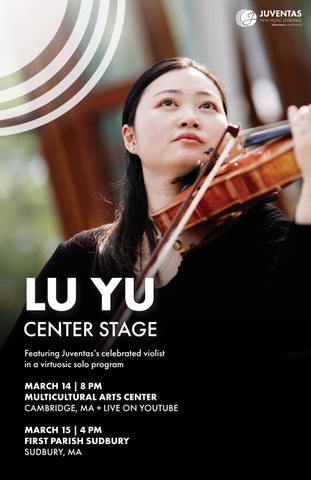 Lu Yu: Center Stage Program Book