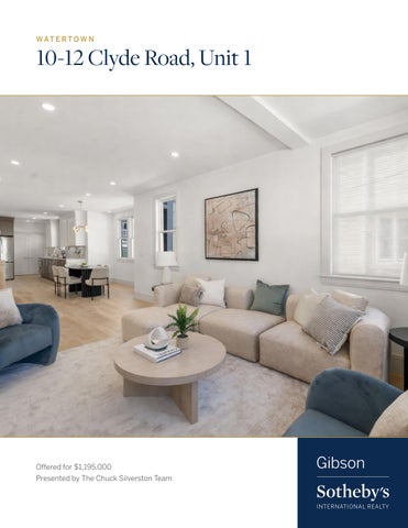 10-12 Clyde Road, Unit 1, Watertown | SS