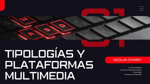 REVISTA DE Tipologias y Platafoormas Multimedia