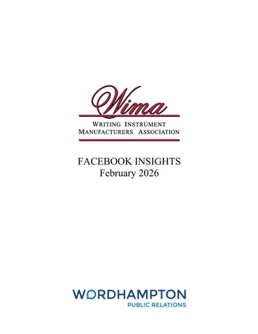 WIMA February 2026 Facebook Insights