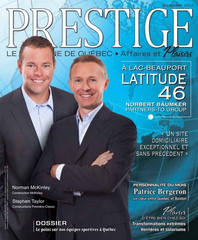 Magazine Prestige | Septembre 2011