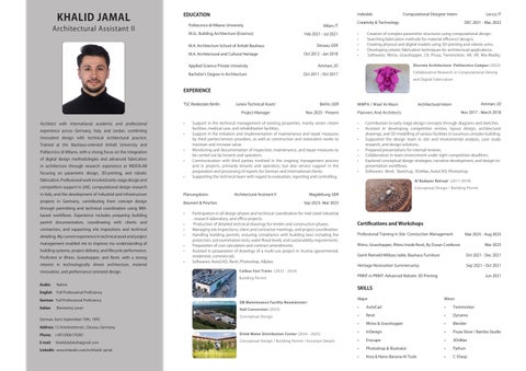 Khalid_ CV & Portfolio