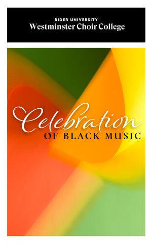2026 Celebration of Black Music Program
