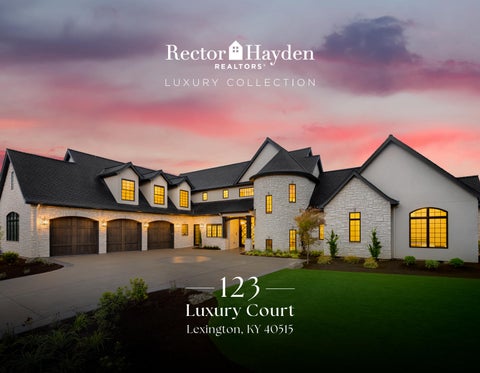 Rector Hayden Luxury Collection | 123 Luxury Court