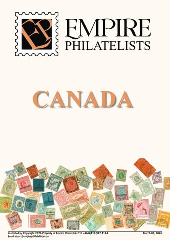 Canada Stamp Catalog