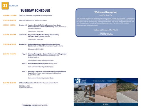 2026 Texas ASLA - Program Booklet