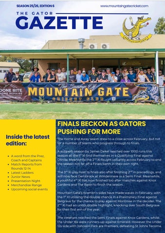 Gator Gazette Season 2025/26 - Edition 6