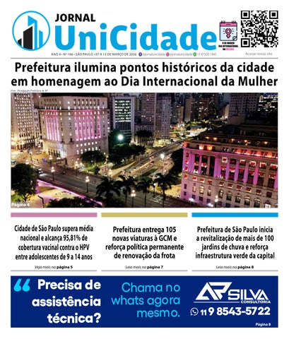 JORNAL UNICIDADE - ANO 4 - EDIÇÃO 166 - São Paulo, 07 a 13 de março de 2026