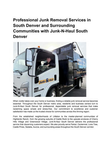 South Denver Profile Boost Article William Jones