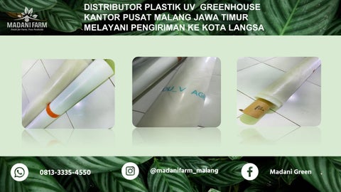 Distributor Perlengkapan Greenhouse Madani Farm di Malang Pengiriman ke Kota Langsa