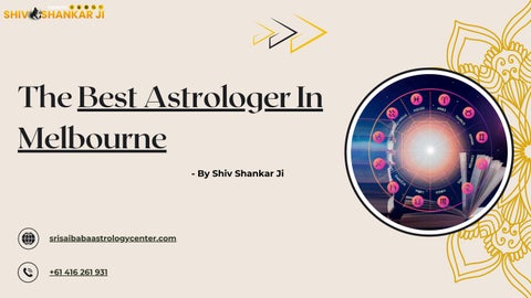 The Best Astrologer In Melbourne - Pandit Shiv Shankar Ji