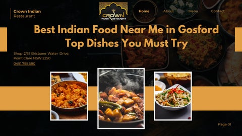 Best Indian Food Near Me in Gosford – Top Dishes You Must Try