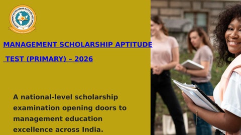 MSAT (Primary) Scholarship Examination 2026