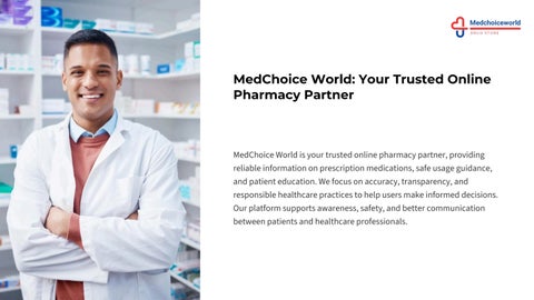 MedChoice World Your Trusted Online Pharmacy Partner