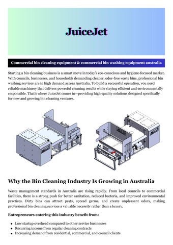 commercial bin washing equipment australia