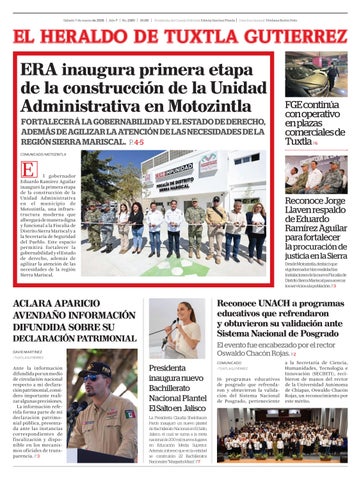 El Heraldo de Tuxtla Gutierrez 7 marzo 2026