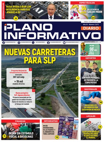 Plano Informativo Impreso, Año 11, No. 3671