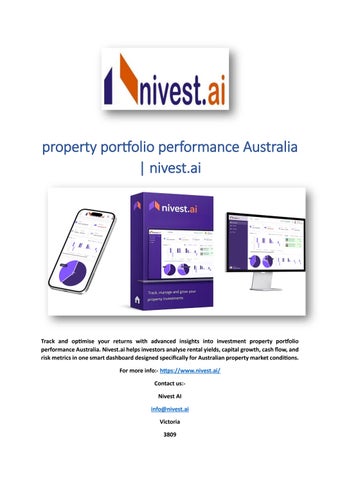 property portfolio performance Australia | nivest.ai