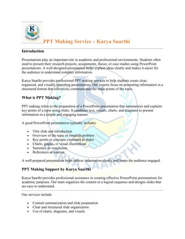 PPT Making Service