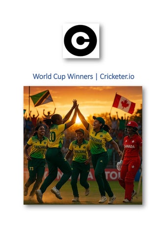 World Cup Winners | Cricketer.io