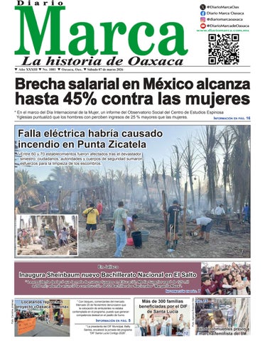 Edición impresa del diario Marca de Oaxaca 07-02-2026