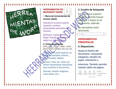 HERRAMIENTAS DE MICROSOFT WORD