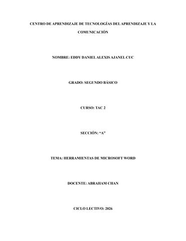 Herramientas de Microsoft Word