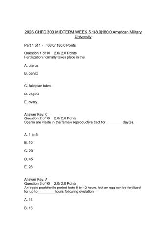 2026 CHFD 300 MIDTERM WEEK 5 168.0 180.0 American Military University