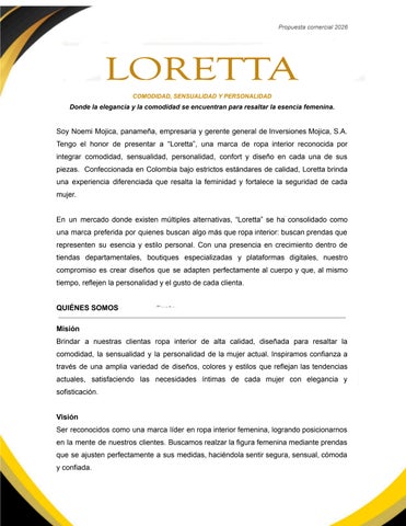 Propuesta Comercial Loretta