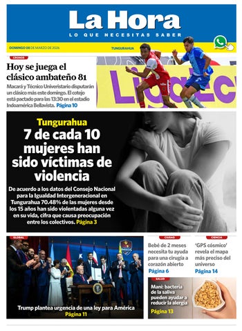 Tungurahua 08 de marzo de 2026