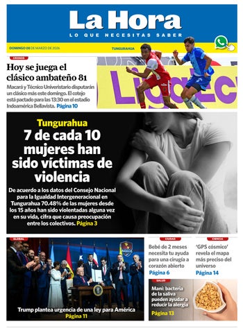 Tungurahua 08 de marzo de 2026