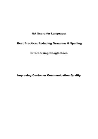 Language Best Practice Farra