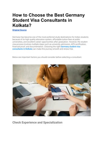 How to Choose the Best Germany Student Visa Consultants in Kolkata