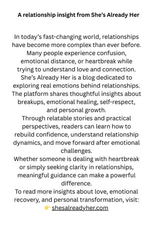 Understanding Modern Relationships and Emotional Growth
