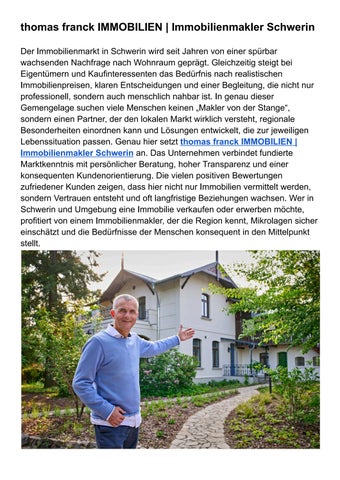 thomas franck IMMOBILIEN _ Immobilienmakler Schwerin