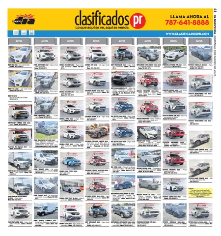 Clasificados PR 03-08-2026