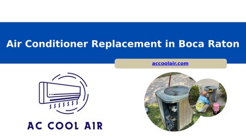 Air Conditioner Replacement in Boca Raton - accoolair.com