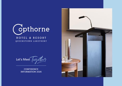 Copthorne Hotel and Resort Queenstown Lakefront Conference Brochure