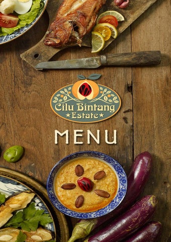 Cilu Bintang Estate Menu