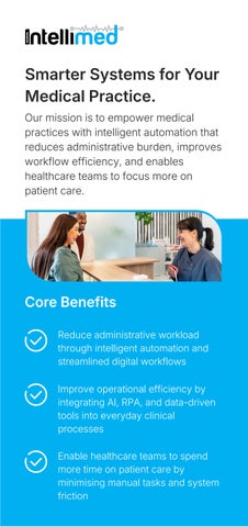 IntelliMed - Rack Card