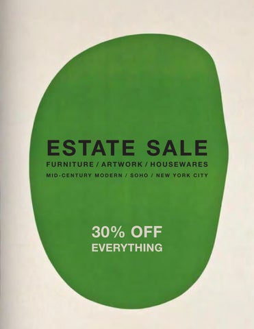 NEW YORK / ESTATE SALE