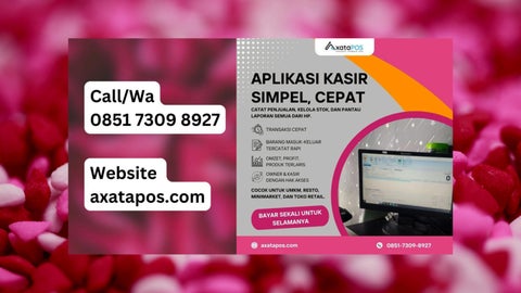REKOMENDASI!!! 0851.7309.8927 Aplikasi Kasir Mudah di Aplikasi Kasir Mudah Surabaya AxataPOS