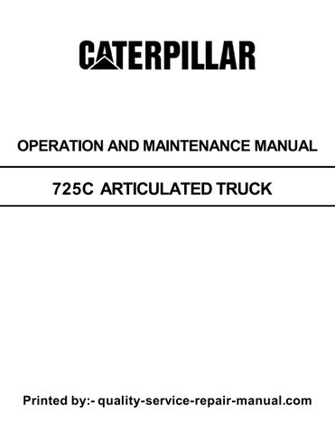 725C Caterpillar Articulated Truck Operation and Maintenance Manual