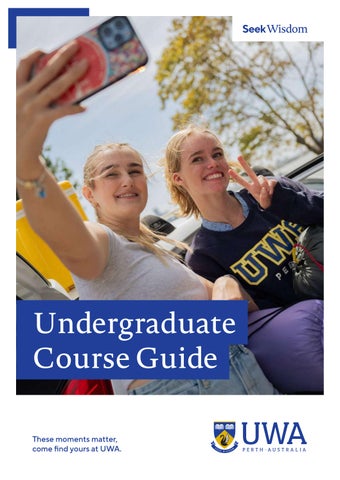 2026 - UWA Undergraduate Course Guide